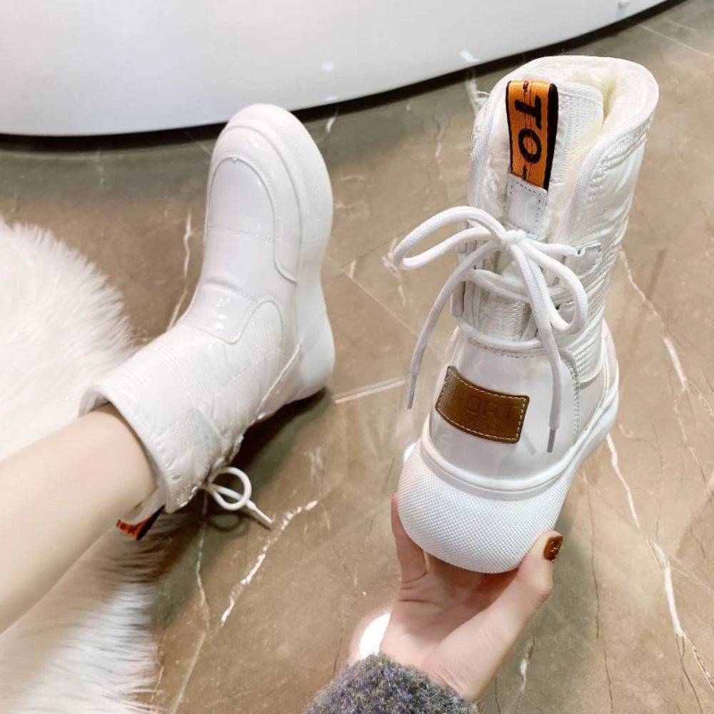 Wasserdichte Damenstiefel - Warmer, rutschfester Stil