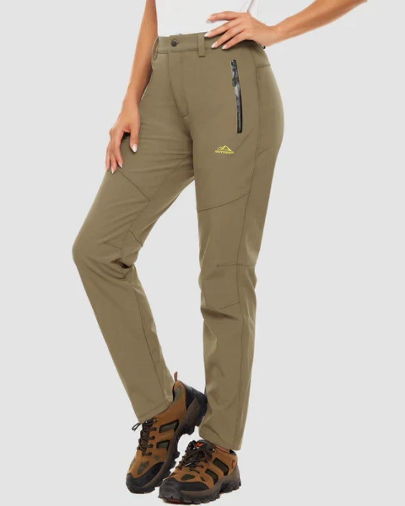 Wasserdichte Hose für Frauen – mit Fleece gefütterte Hose für den Winter