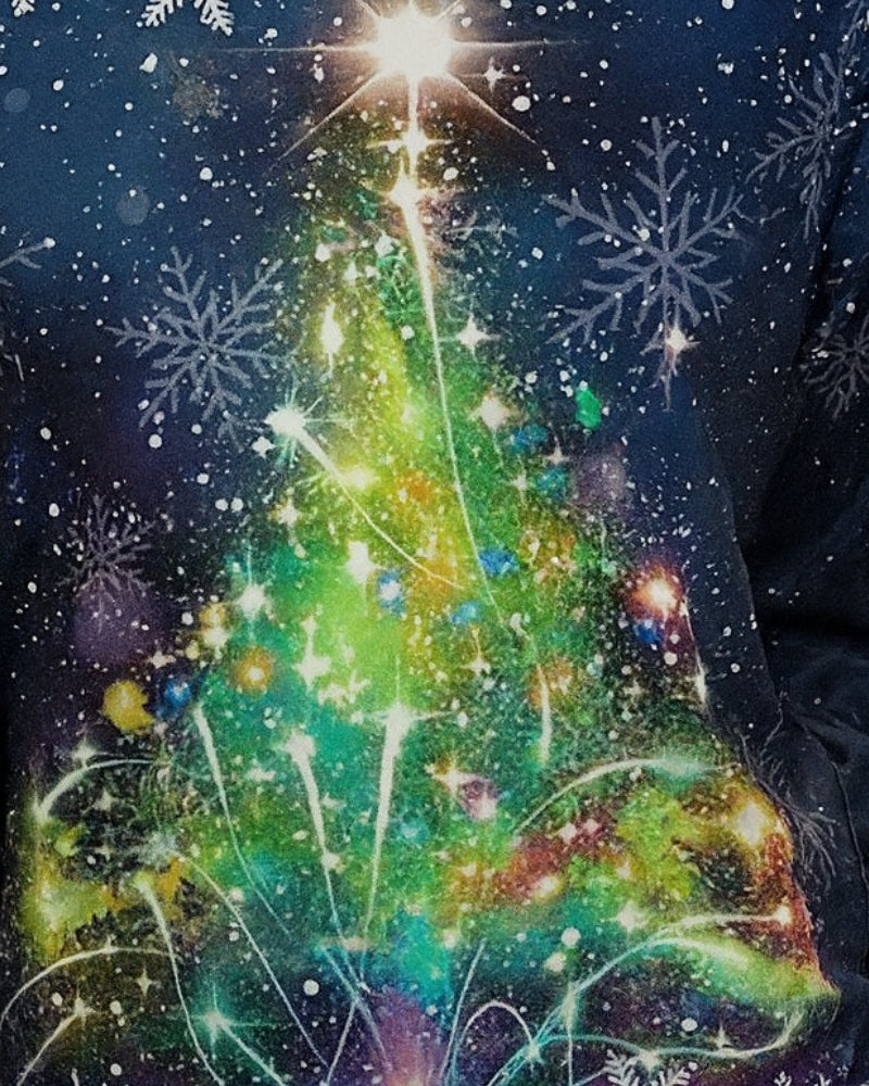 Weihnachtspullover Damen – Klassisches Design mit Schneeflockenmuster