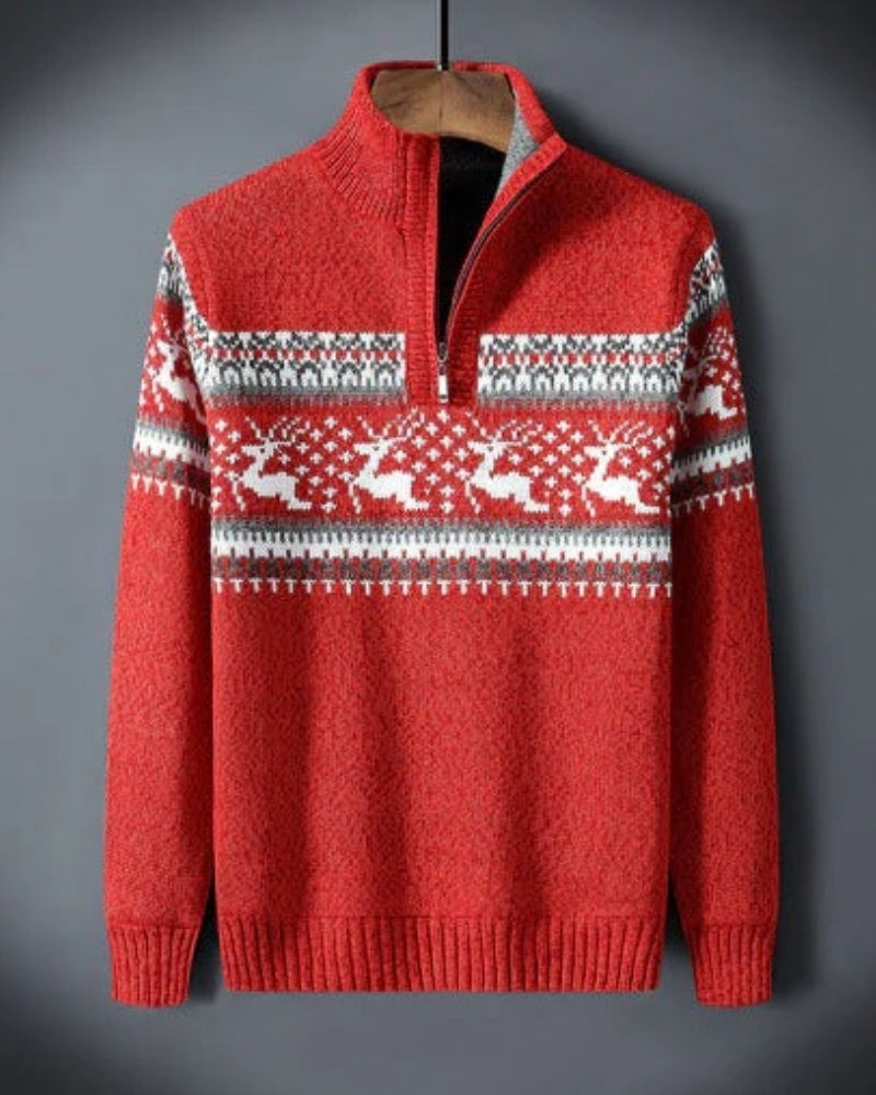 Weihnachtspullover Herren – Gemütlicher Winterpullover mit stilvollem Muster