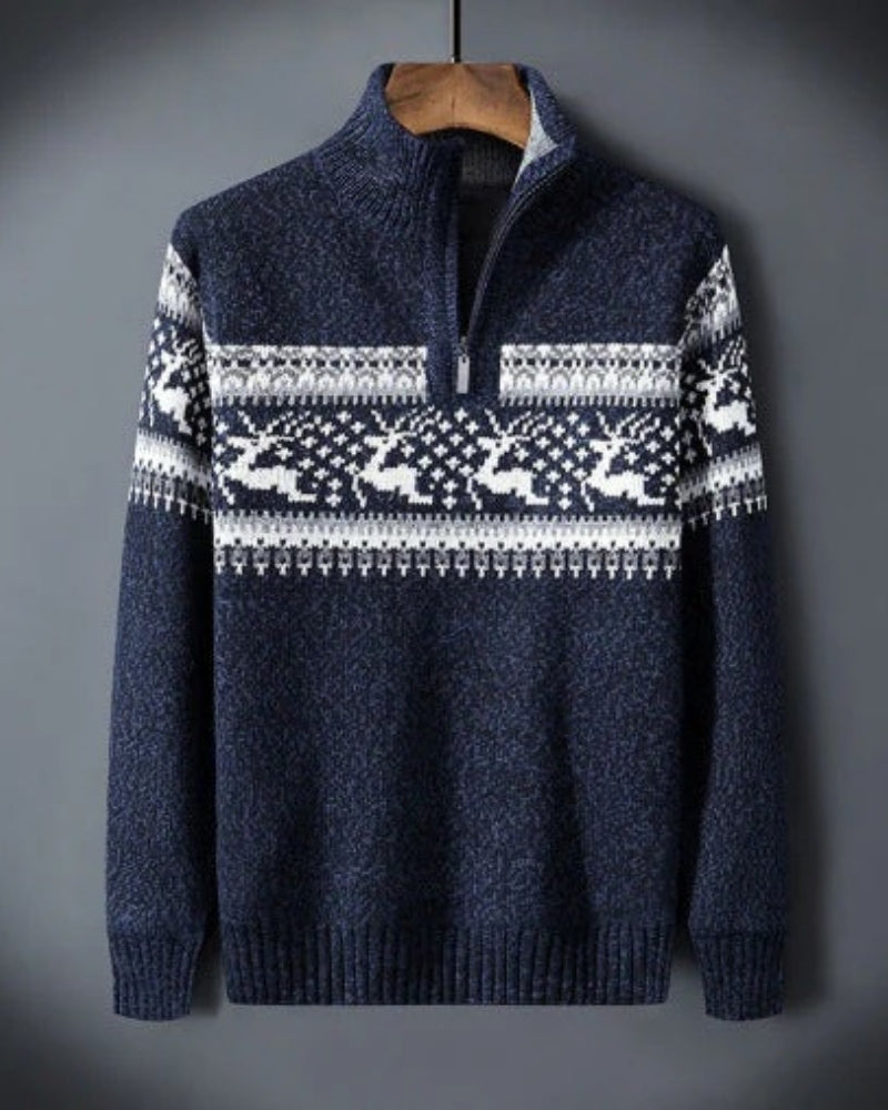 Weihnachtspullover Herren – Gemütlicher Winterpullover mit stilvollem Muster
