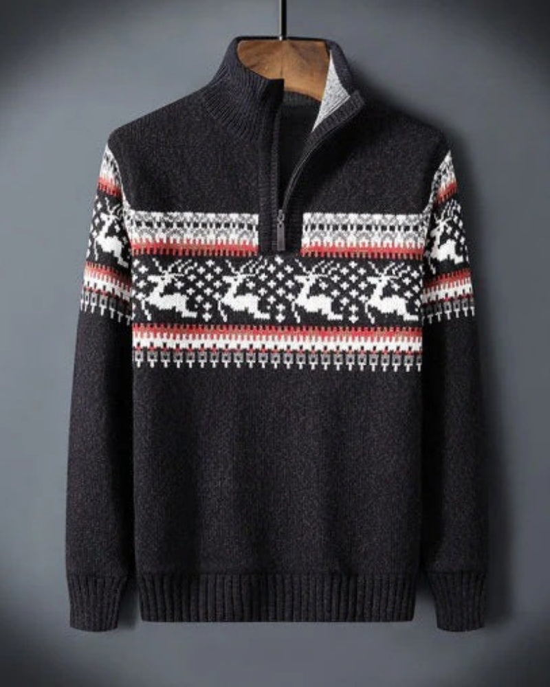 Weihnachtspullover Herren – Gemütlicher Winterpullover mit stilvollem Muster