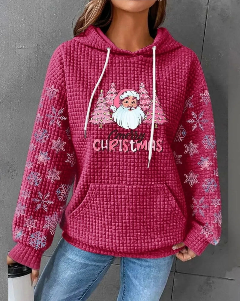 Winter Pullover – Bequemer Kapuzenpullover mit Weihnachtsdruck