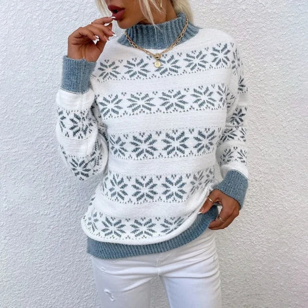 Winter Rollkragenpullover – Gemütlicher Pullover mit festlichem Design für Weihnachten
