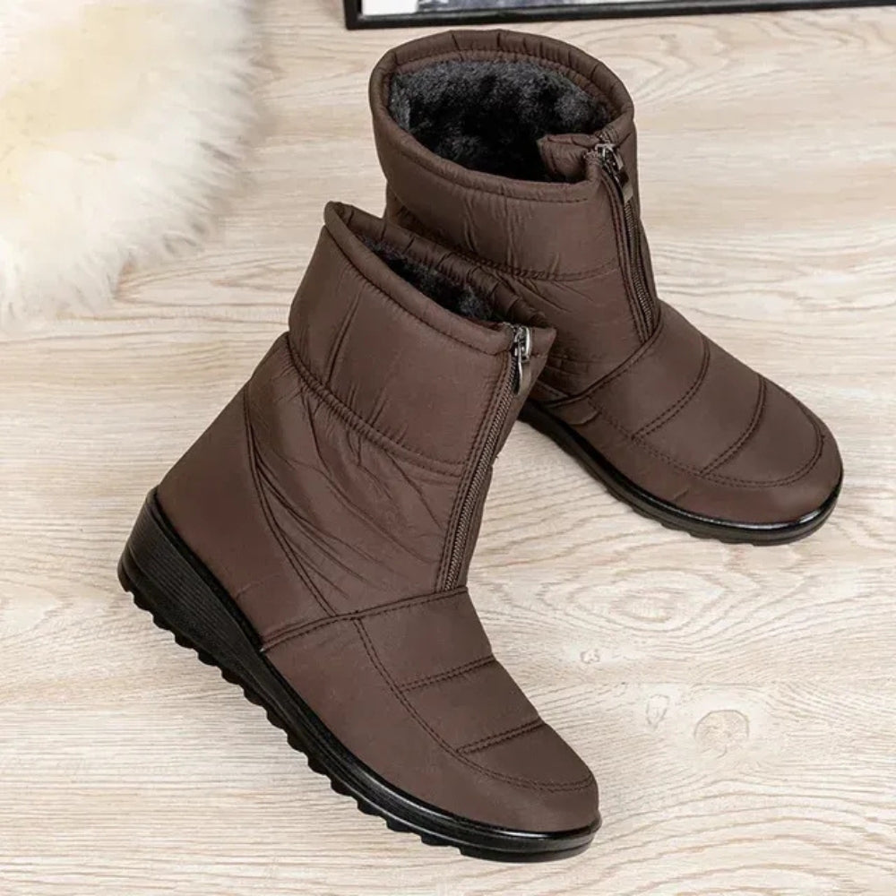 Winter-Schneestiefel für Frauen - wasserdicht mit griffiger Sohle