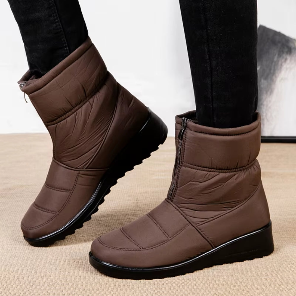 Winter-Schneestiefel für Frauen - wasserdicht mit griffiger Sohle