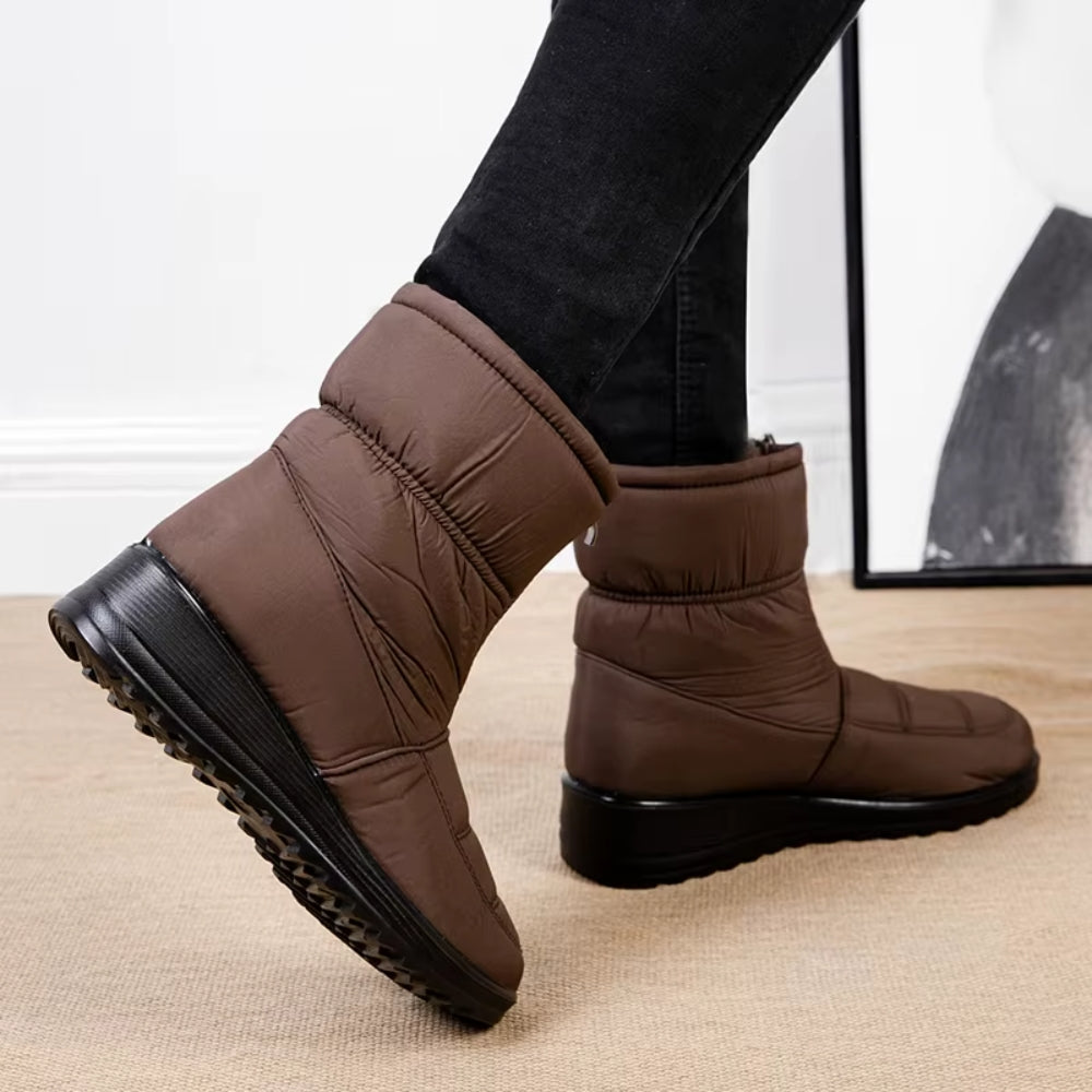 Winter-Schneestiefel für Frauen - wasserdicht mit griffiger Sohle