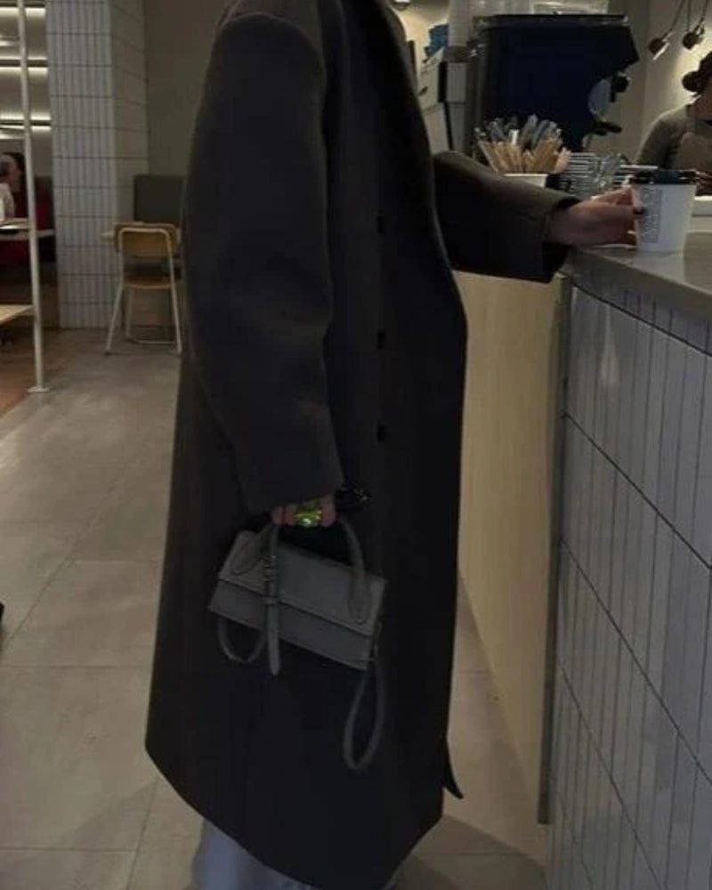 Winterjacke Damen – Doppelreihiger Oversized-Mantel für modernen Stil