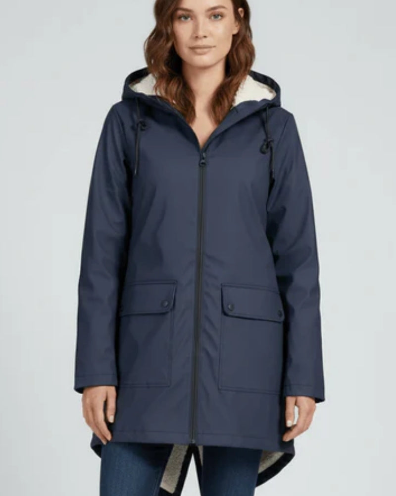 Winterjacke Damen – Trenchcoat Mantel mit Kapuze und tailliertem Schnitt für die kalte Jahreszeit