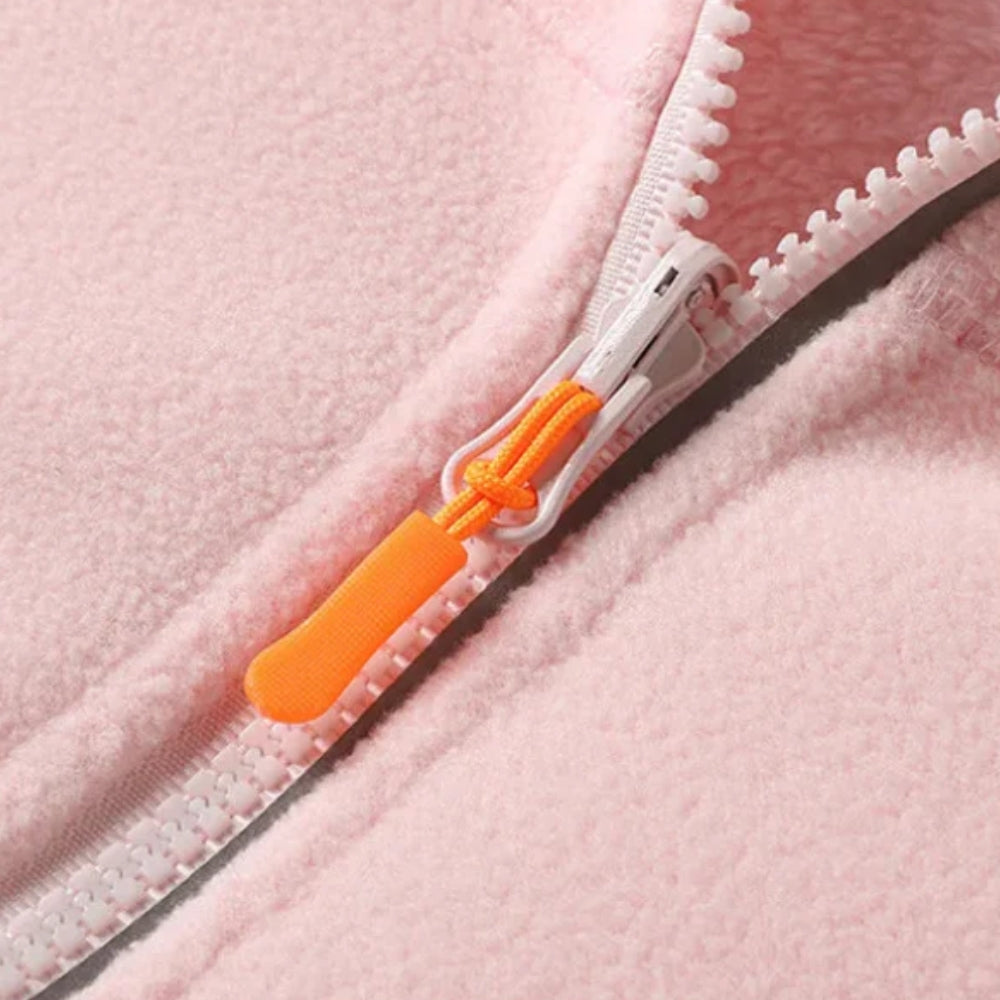 Winterjacke für Damen – Fleece mit Taschen