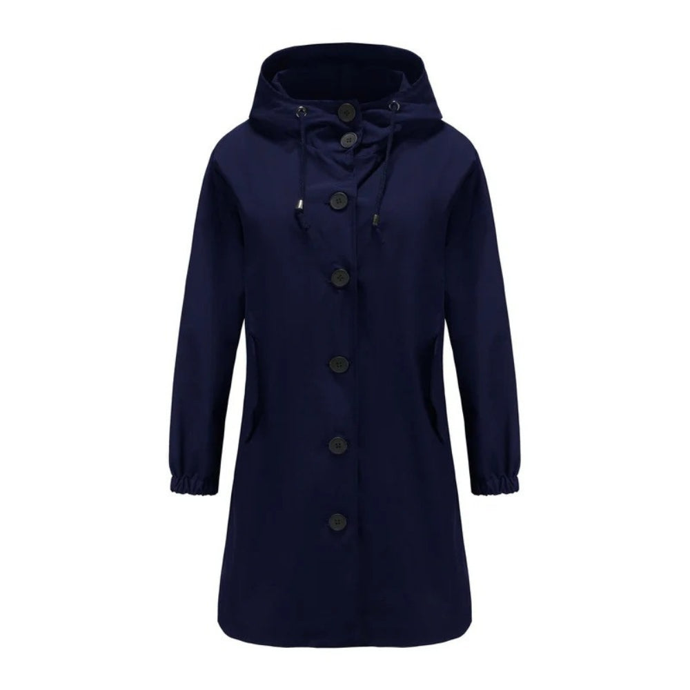Winterjacke für Frauen - Wasserdichte lässige Outdoor-Jacke mit Kapuze