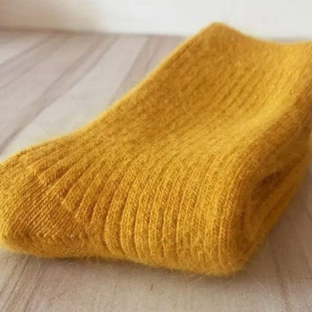 Wintersocken mit festem Muster - Gemütliches, dickes Paar für kaltes Wetter