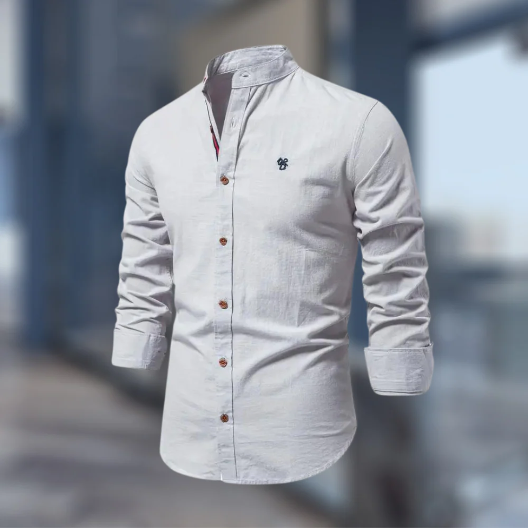 Wolfgang | Herren Langarm Poloshirt