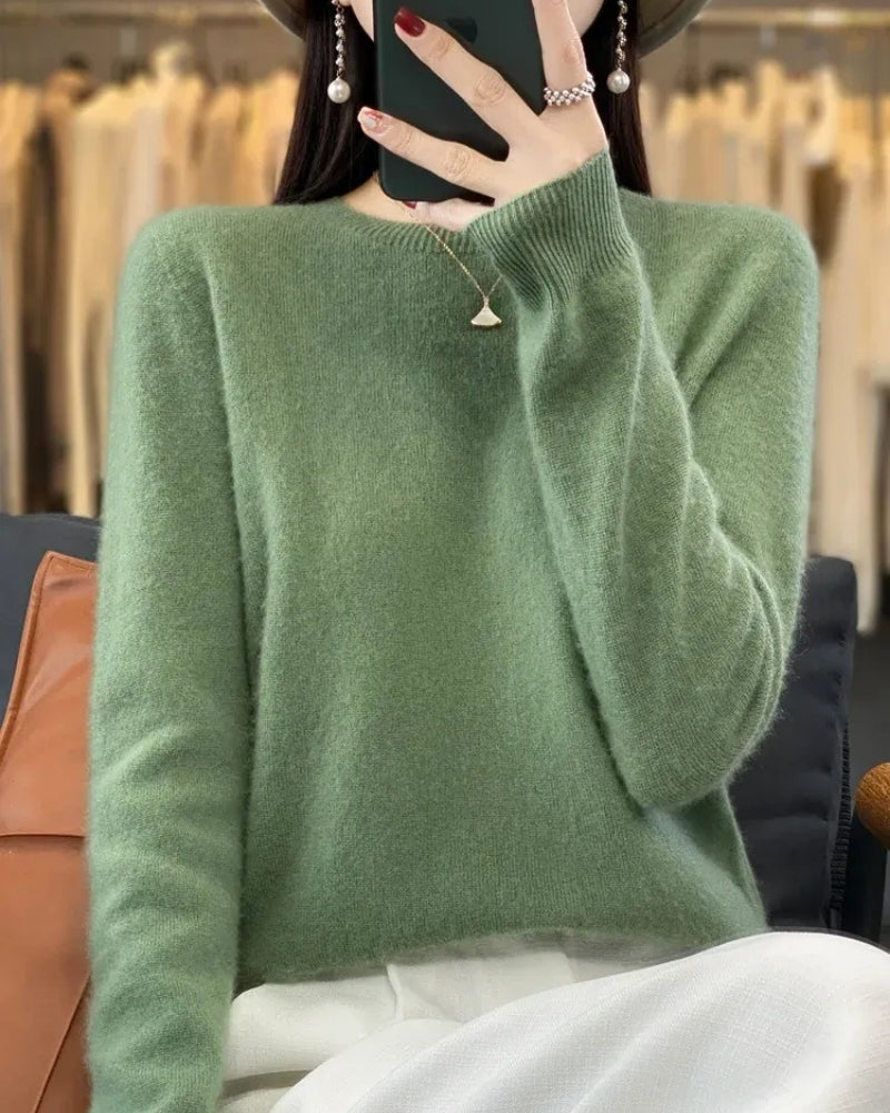 Wollpullover Damen – Pullover aus 100% Merinowolle für Herbst und Winter