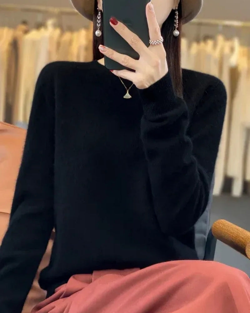 Wollpullover Damen – Pullover aus 100% Merinowolle für Herbst und Winter