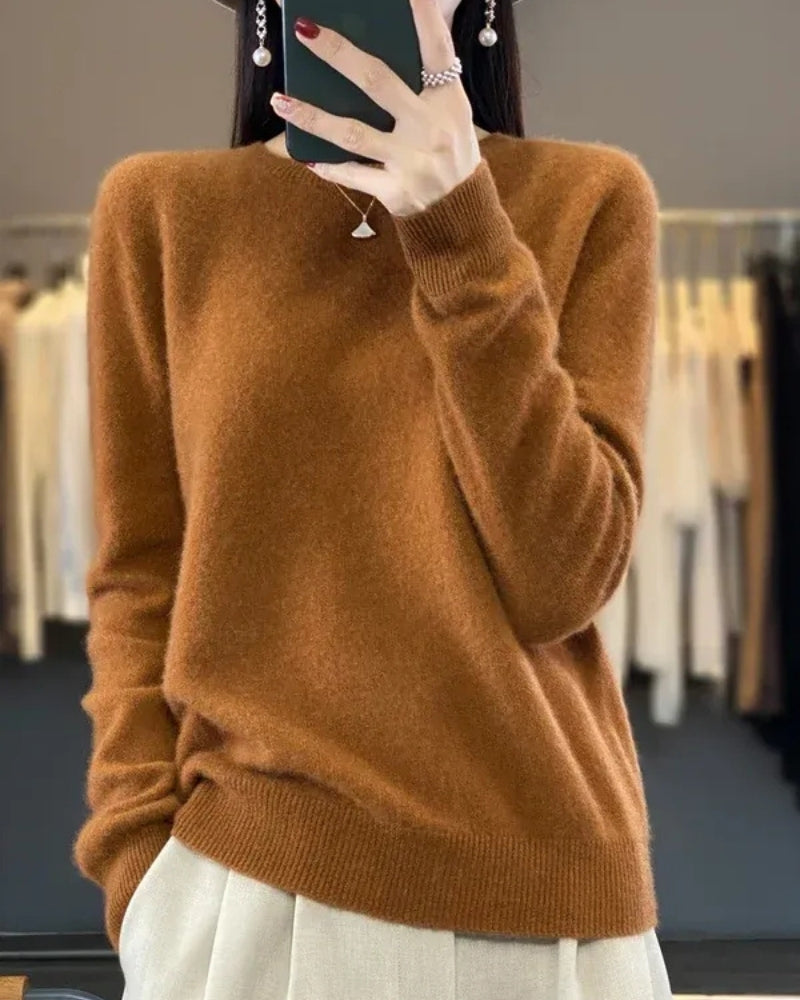 Wollpullover Damen – Pullover aus 100% Merinowolle für Herbst und Winter