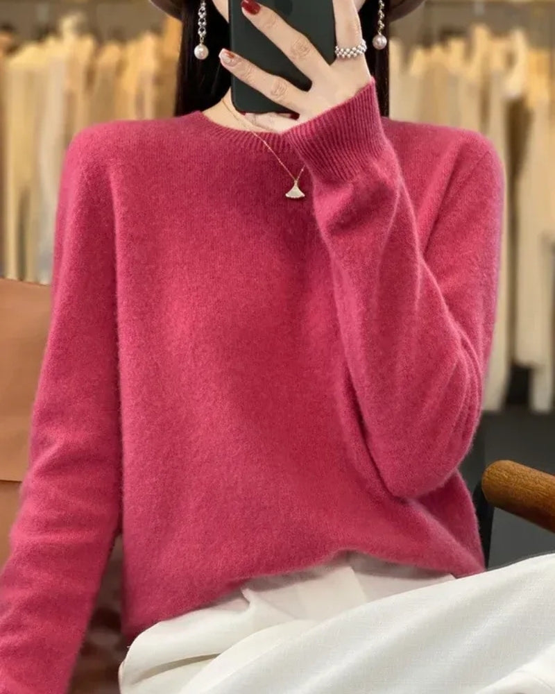 Wollpullover Damen – Pullover aus 100% Merinowolle für Herbst und Winter