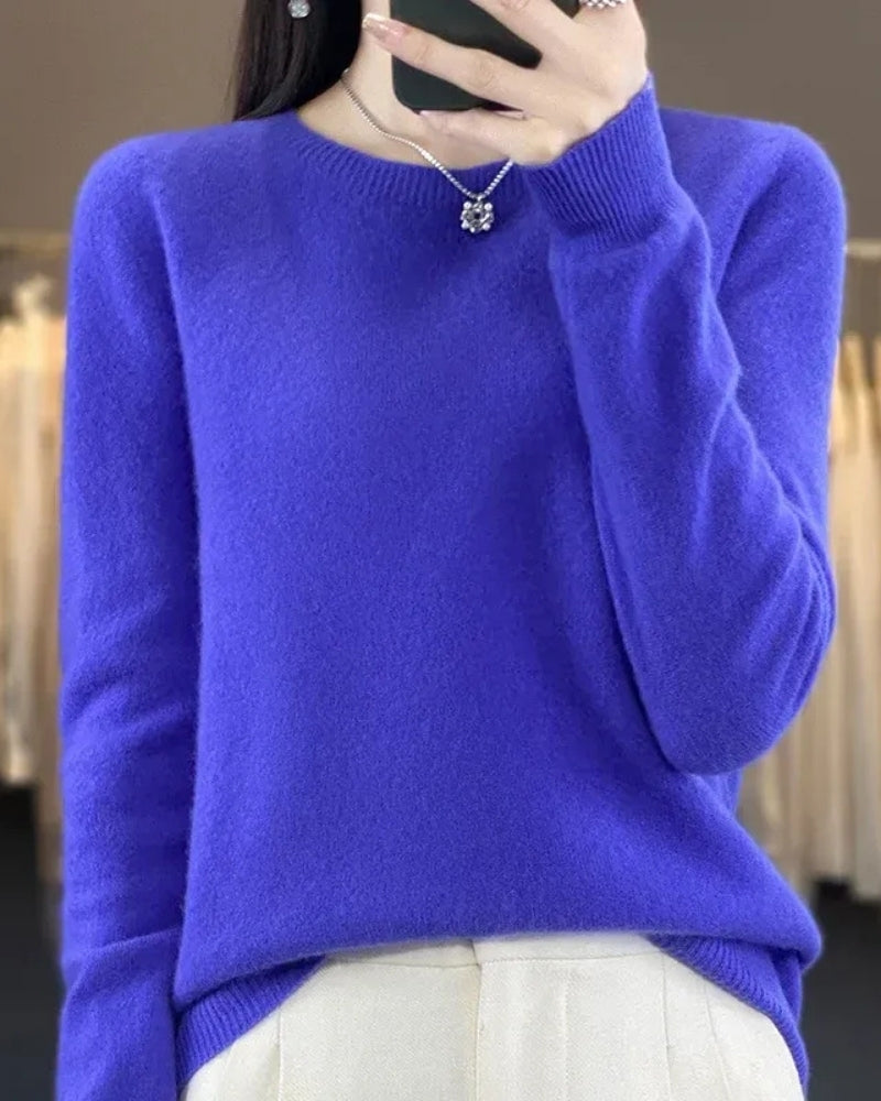 Wollpullover Damen – Pullover aus 100% Merinowolle für Herbst und Winter