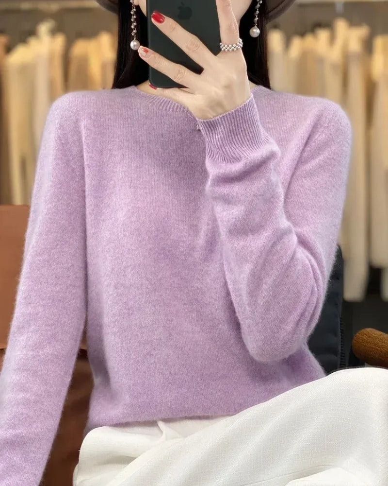 Wollpullover Damen – Pullover aus 100% Merinowolle für Herbst und Winter