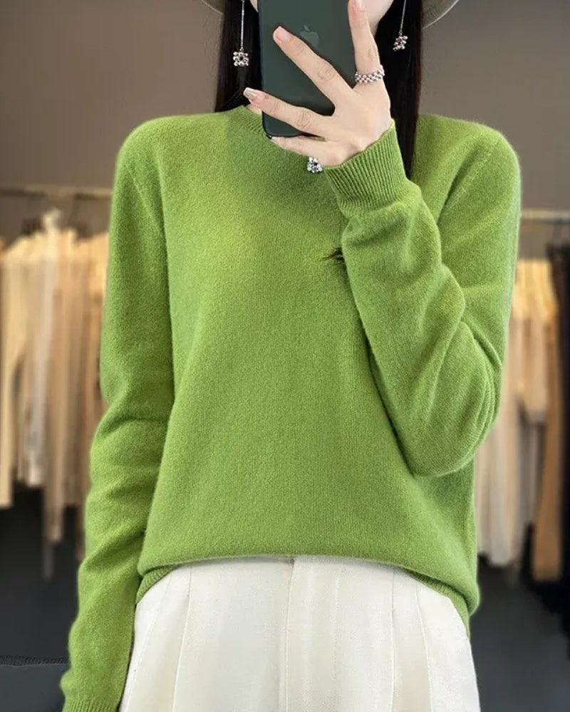 Wollpullover Damen – Pullover aus 100% Merinowolle für Herbst und Winter