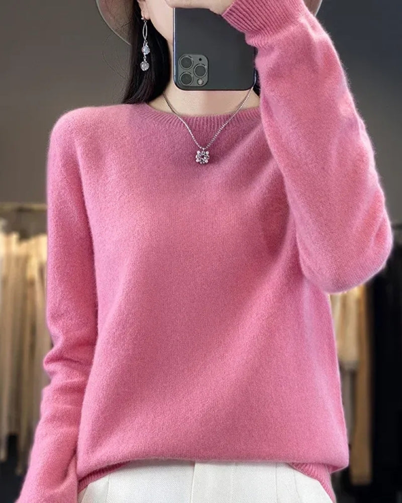 Wollpullover Damen – Pullover aus 100% Merinowolle für Herbst und Winter