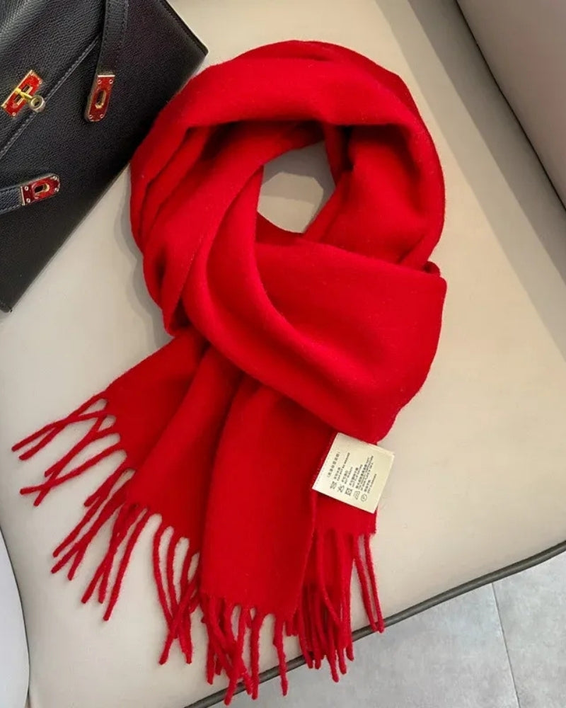 Wollschal Damen – Schal aus 100% Wolle für Herbst und Winter