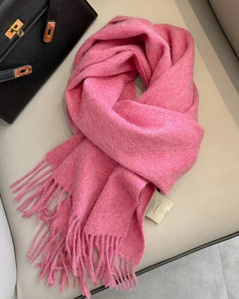 Wollschal Damen – Schal aus 100% Wolle für Herbst und Winter