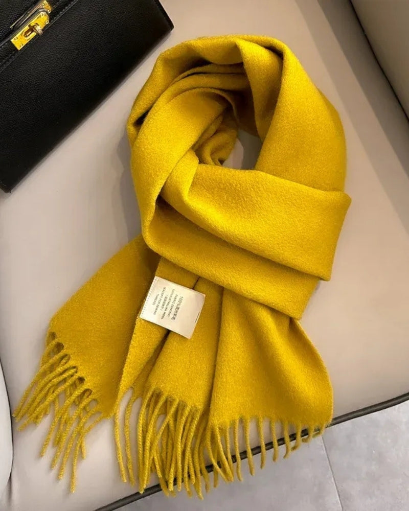 Wollschal Damen – Schal aus 100% Wolle für Herbst und Winter