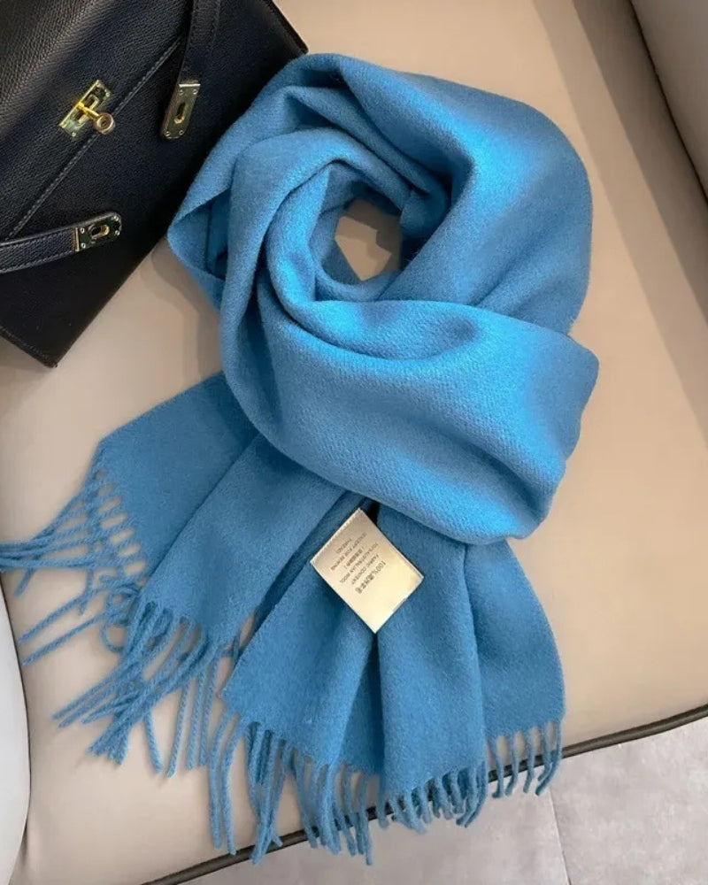 Wollschal Damen – Schal aus 100% Wolle für Herbst und Winter