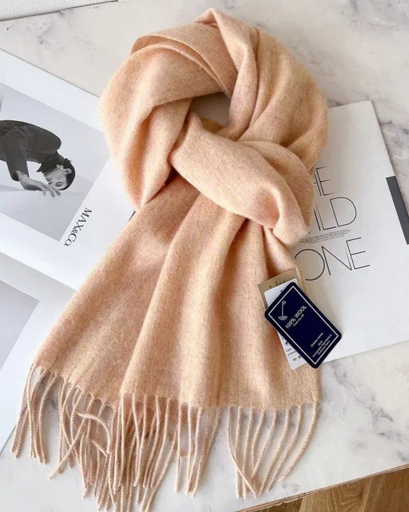 Wollschal Damen – Schal aus 100% Wolle für Herbst und Winter