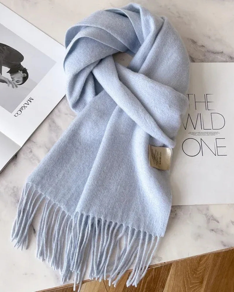 Wollschal Damen – Schal aus 100% Wolle für Herbst und Winter