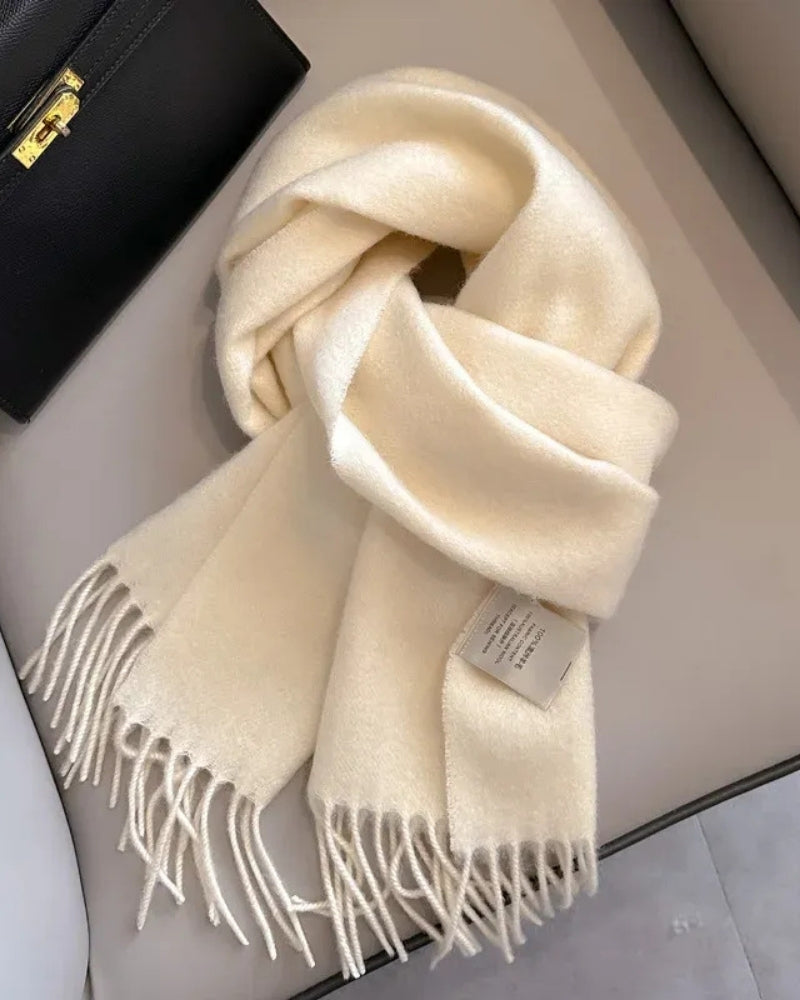 Wollschal Damen – Schal aus 100% Wolle für Herbst und Winter