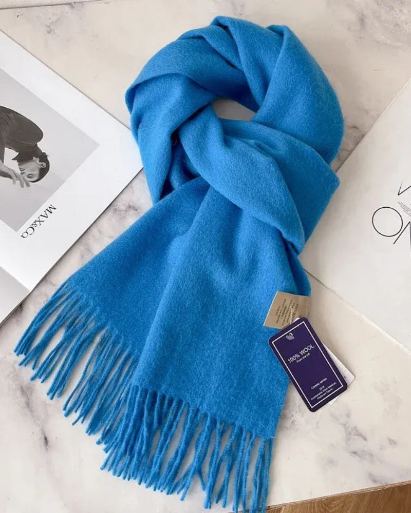 Wollschal Damen – Schal aus 100% Wolle für Herbst und Winter