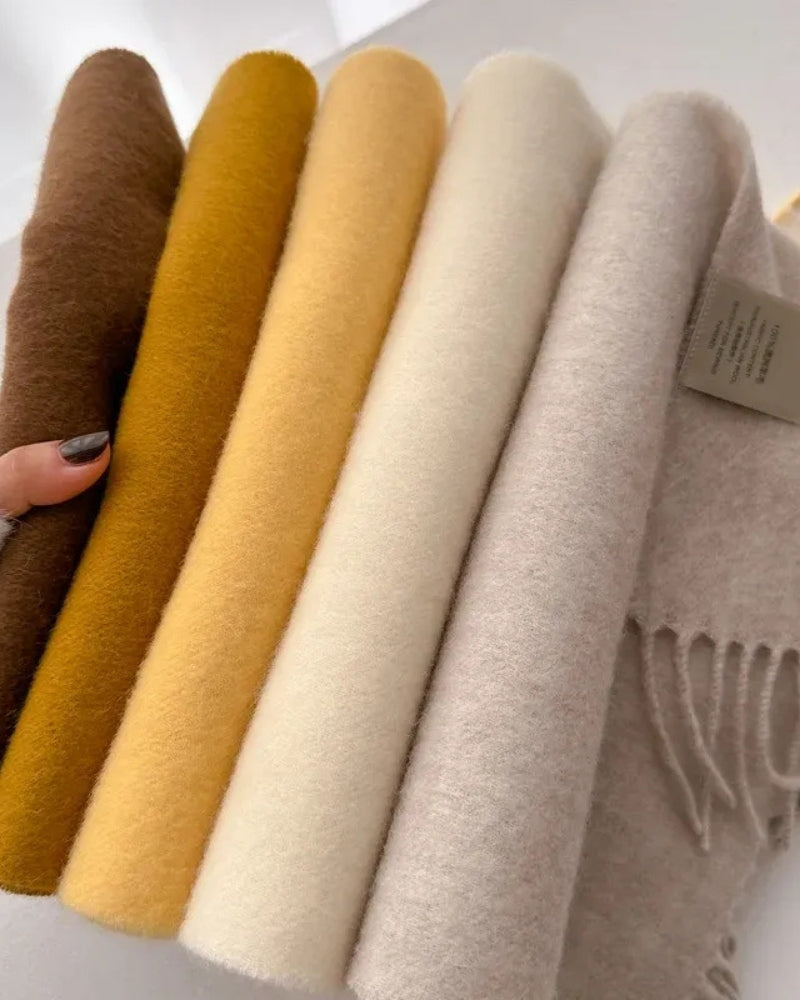 Wollschal Damen – Schal aus 100% Wolle für Herbst und Winter