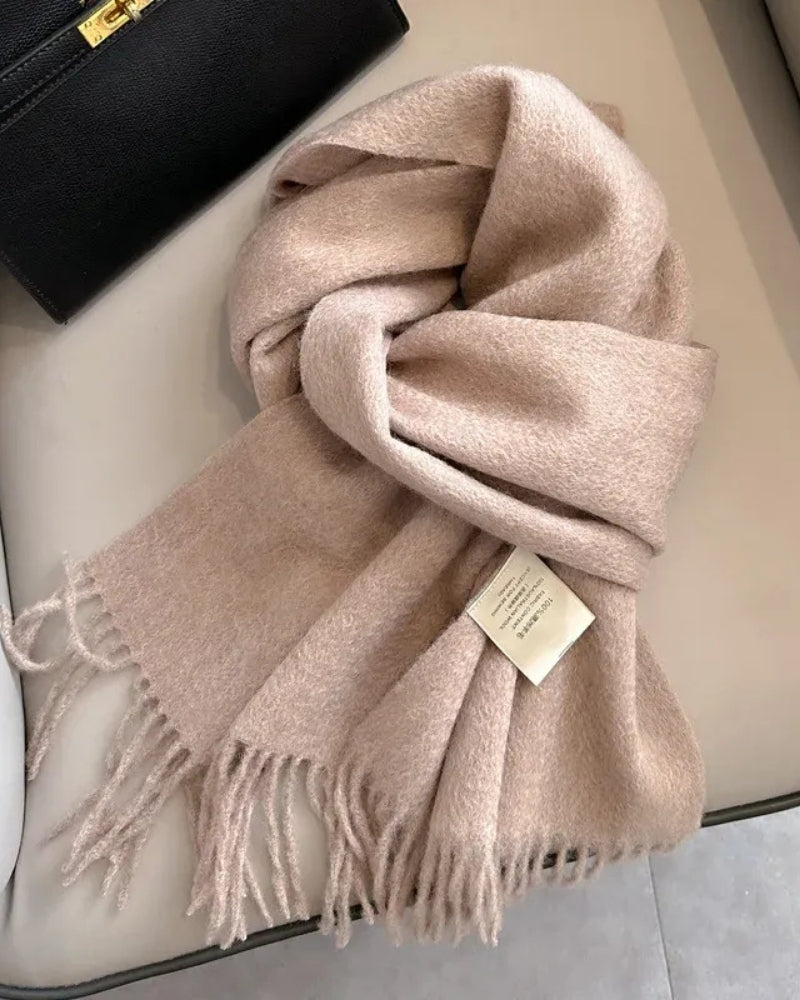 Wollschal Damen – Schal aus 100% Wolle für Herbst und Winter