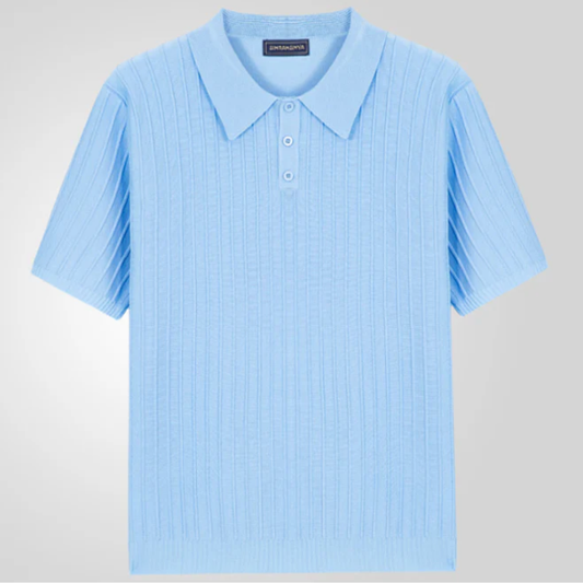 Yannik | Herren Poloshirt Strick Für Alltag