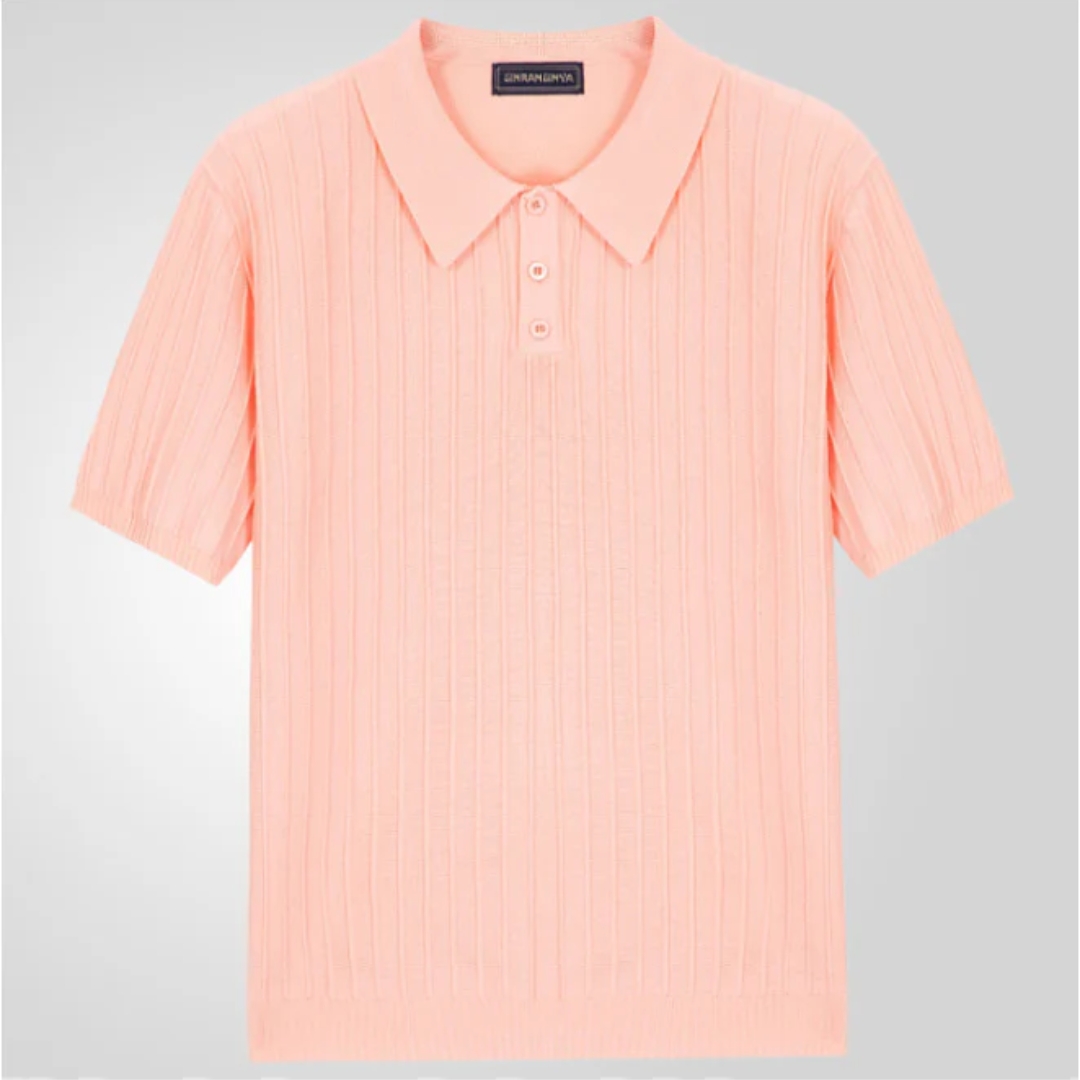Yannik | Herren Poloshirt Strick Für Alltag
