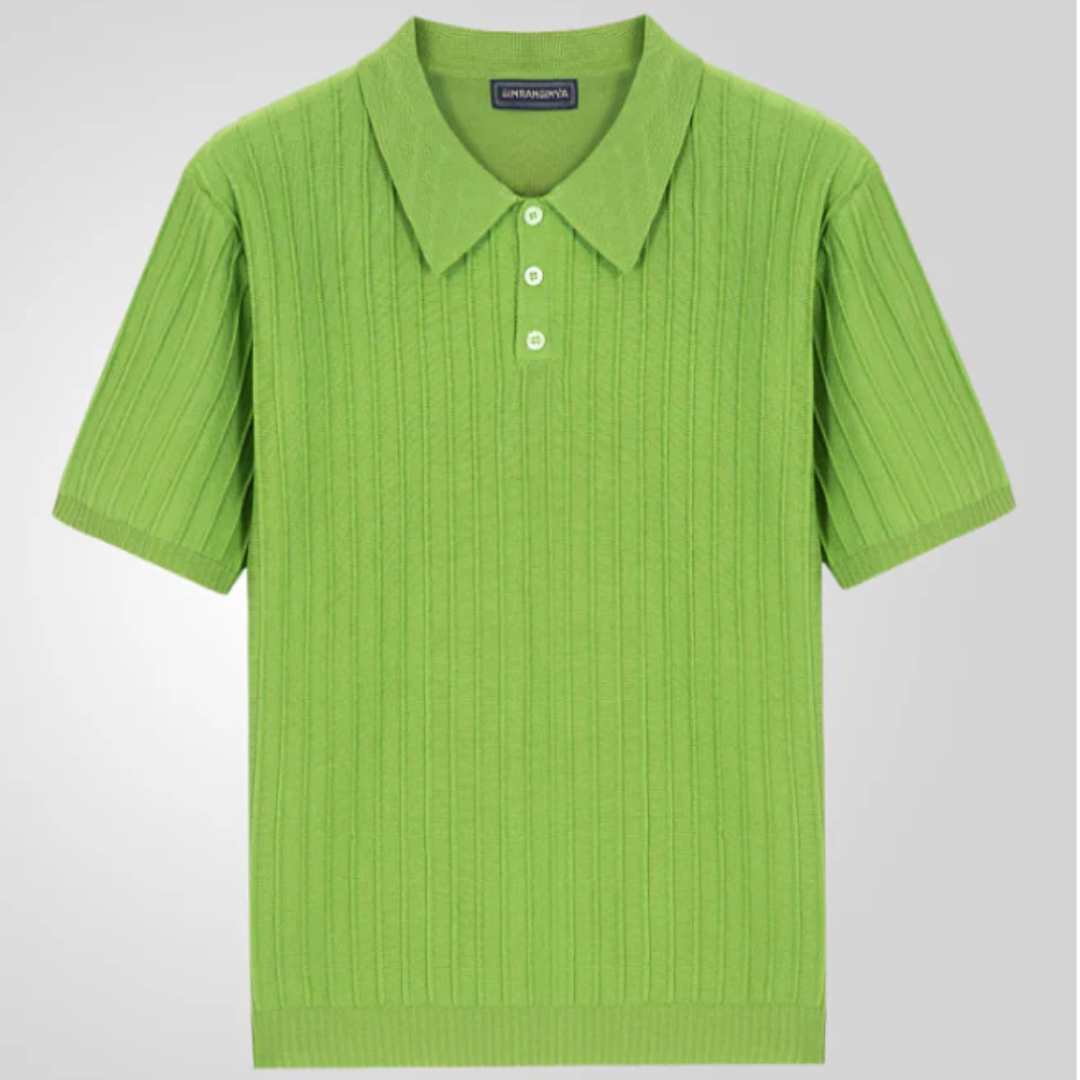 Yannik | Herren Poloshirt Strick Für Alltag