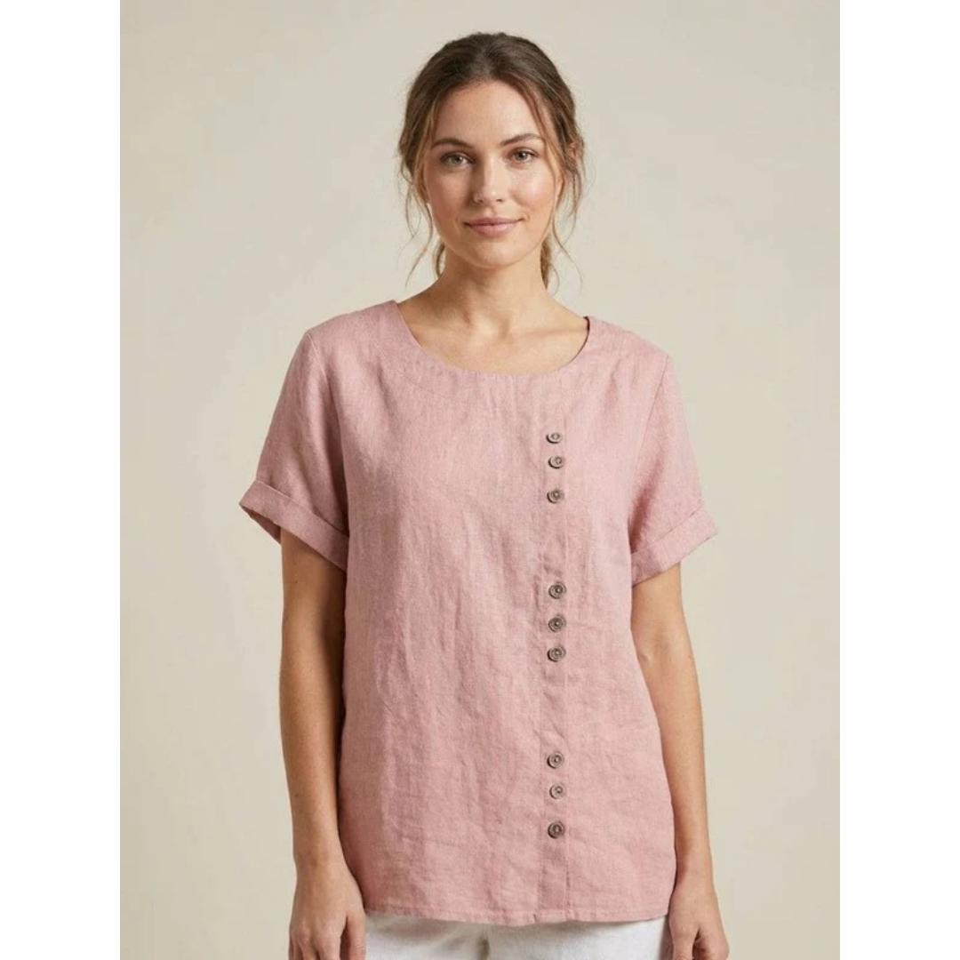 Yildiz | Damen Schlichte Bluse Langarm Locker Modern