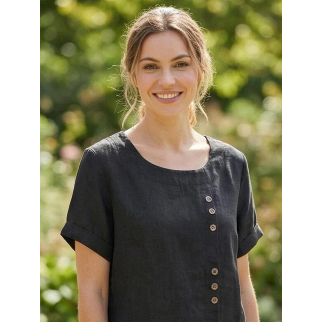 Yildiz | Damen Schlichte Bluse Langarm Locker Modern