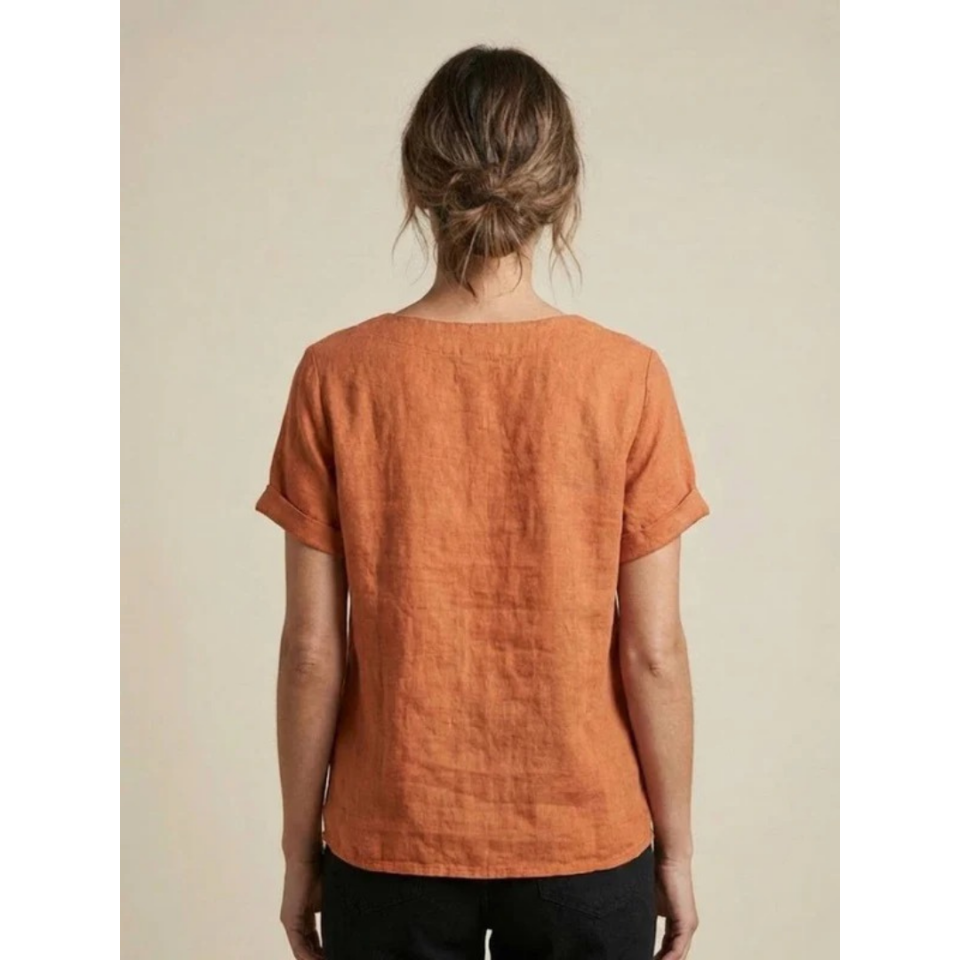 Yildiz | Damen Schlichte Bluse Langarm Locker Modern