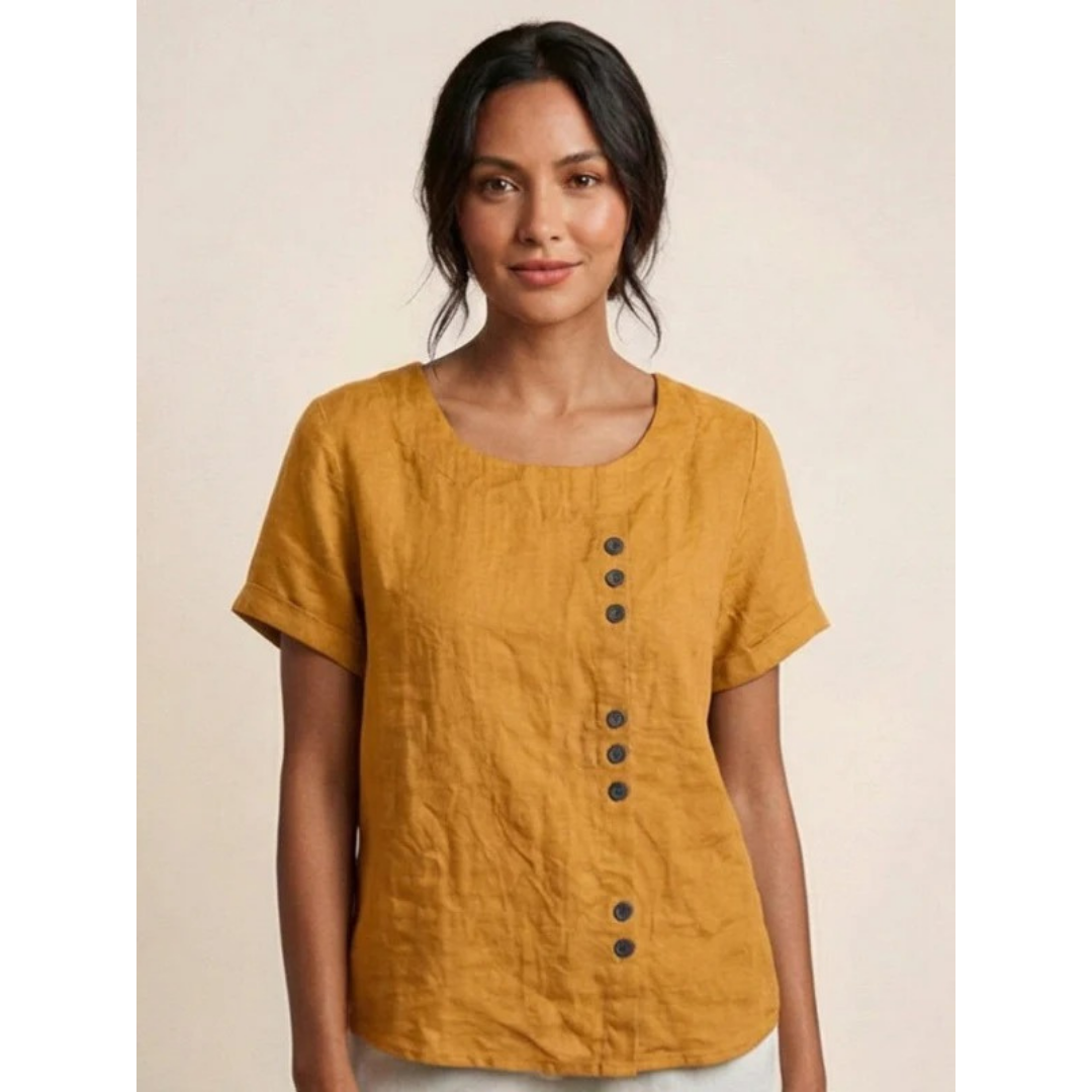 Yildiz | Damen Schlichte Bluse Langarm Locker Modern