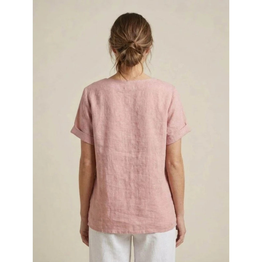 Yildiz | Damen Schlichte Bluse Langarm Locker Modern