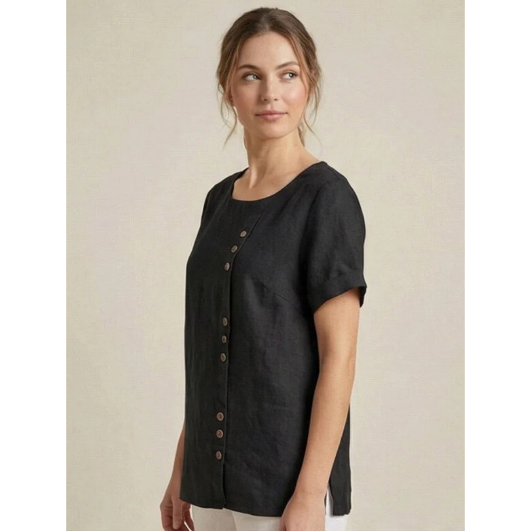 Yildiz | Damen Schlichte Bluse Langarm Locker Modern