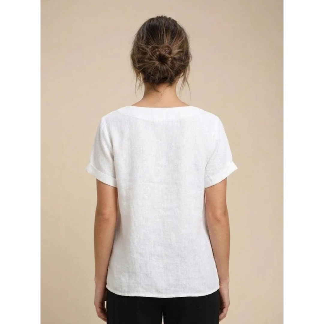 Yildiz | Damen Schlichte Bluse Langarm Locker Modern