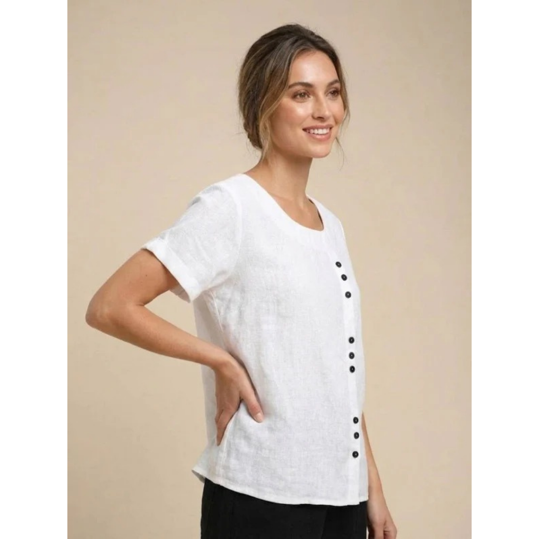 Yildiz | Damen Schlichte Bluse Langarm Locker Modern