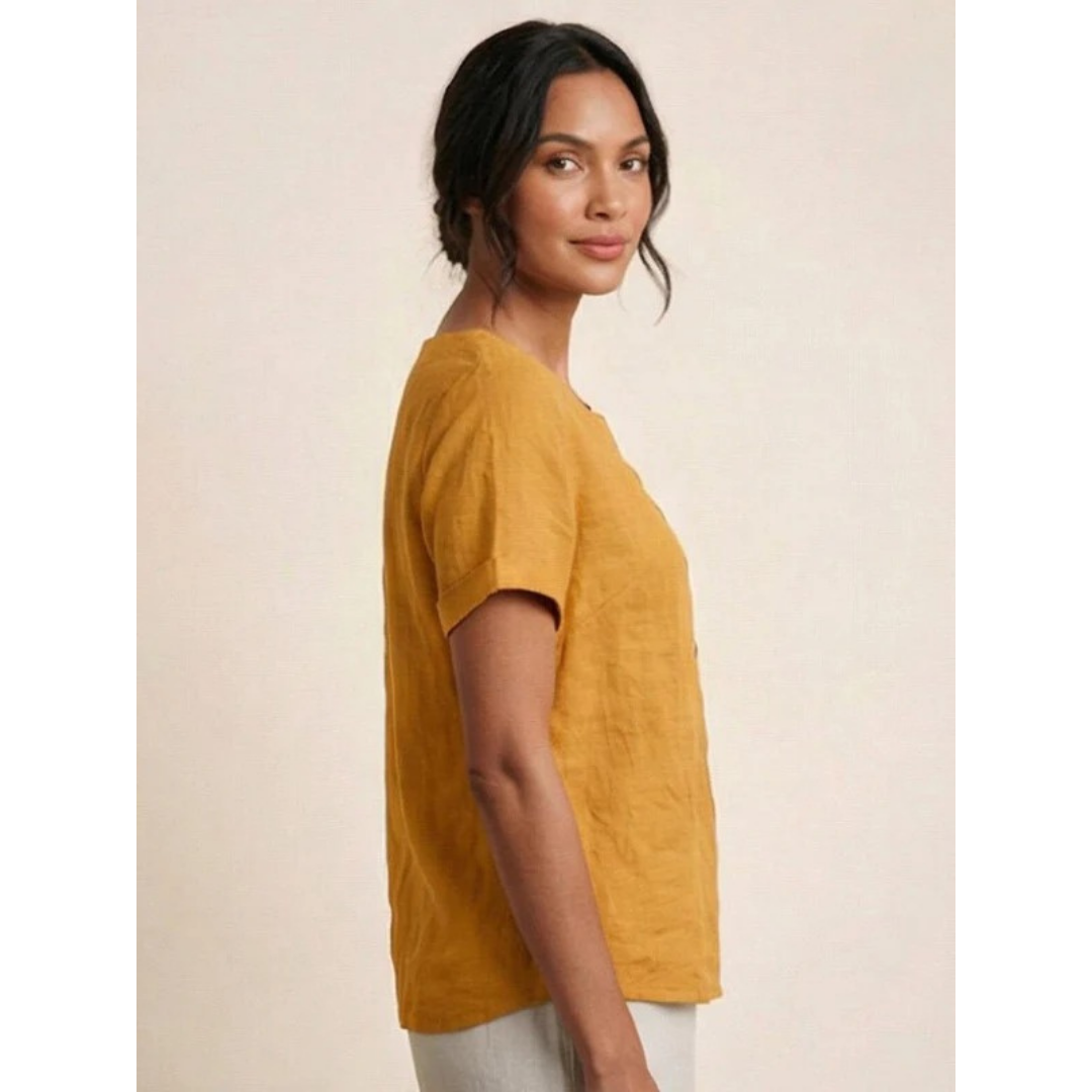 Yildiz | Damen Schlichte Bluse Langarm Locker Modern