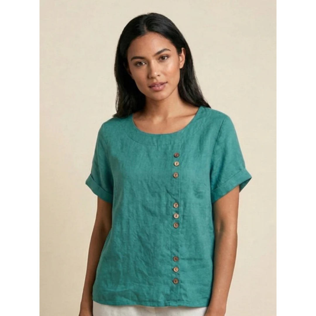 Yildiz | Damen Schlichte Bluse Langarm Locker Modern