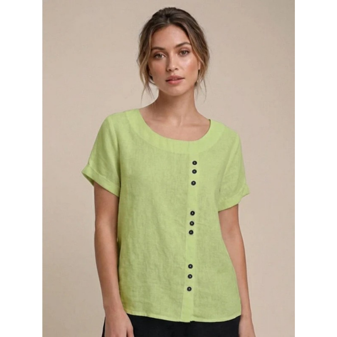 Yildiz | Damen Schlichte Bluse Langarm Locker Modern