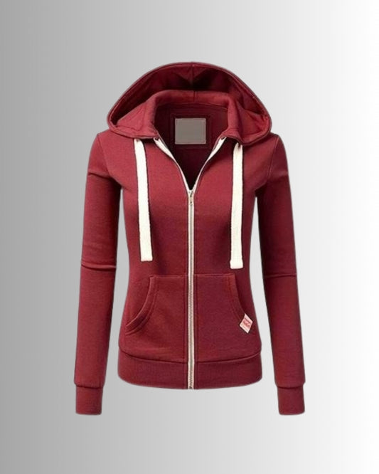 Zip-Up Hoodie Damen – Komfortabler Kapuzenpullover für Alltag und Freizeit